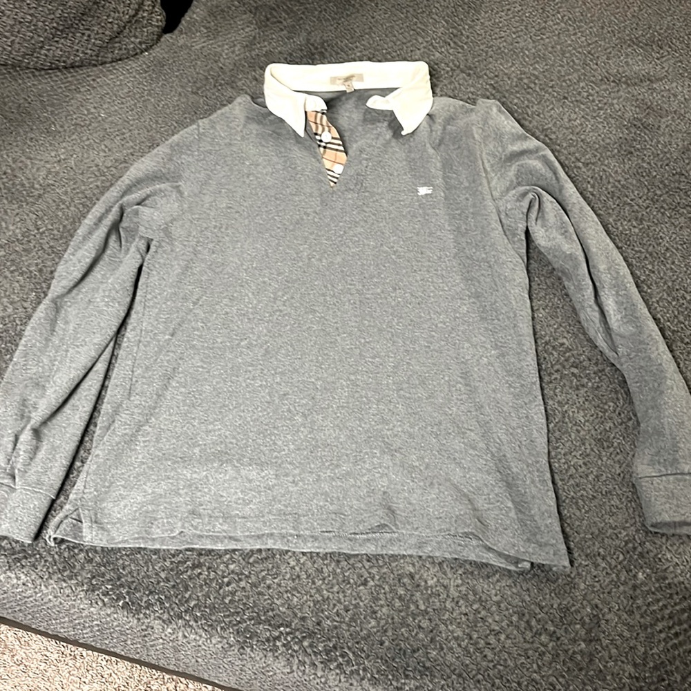 Burberry London Poplin Long Sleeve Polo